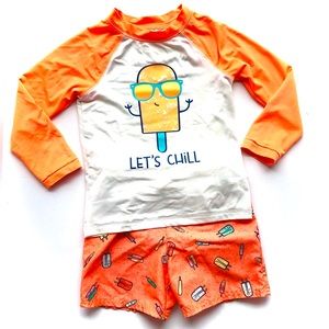 Cat & Jack | Popsicle Print Rash Guard & Trunks 3T